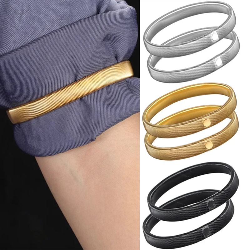 Men'S Accessories Holder - قطعتان من حاملات أكمام القمصان المرنة،