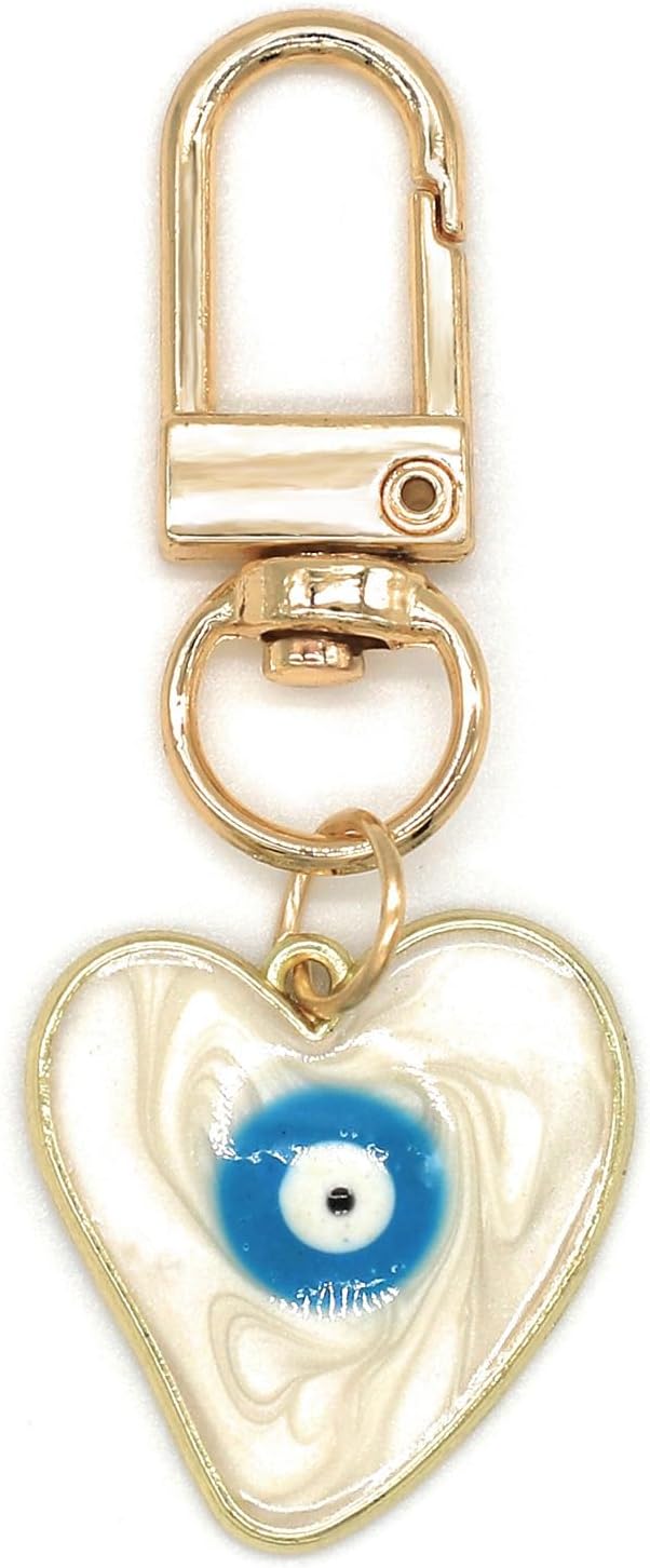 Men Accessories Evil Eye - سلاسل مفاتيح بتصميم العين الشريرة وقلوب