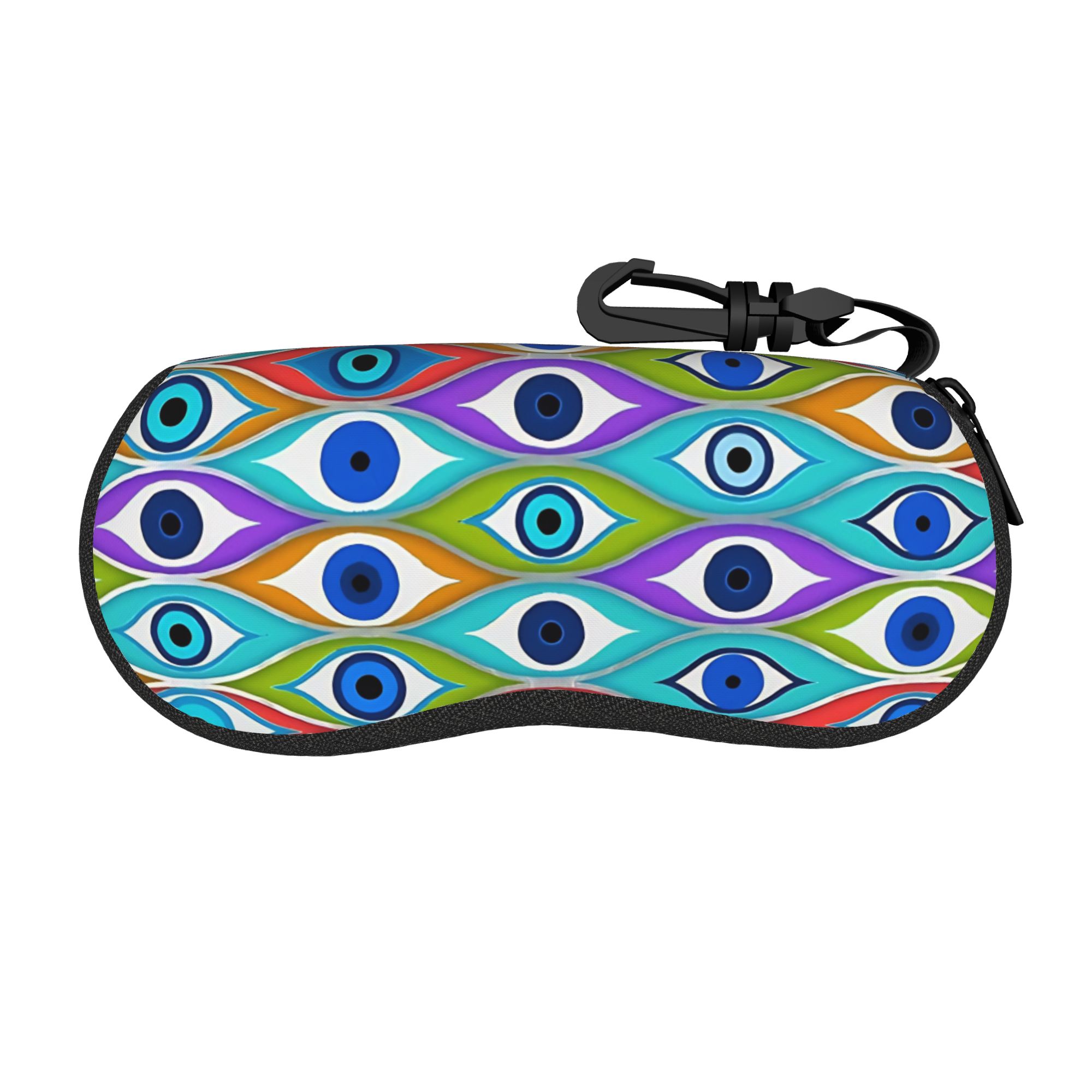 Men Accessories Evil Eye - حافظة نظارات ملونة بنمط العين الشريرة