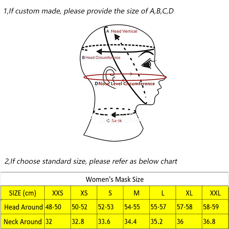 قناع لاتكس شفاف من المطاط البن - مراجعة Men Accessories Unique وسعره