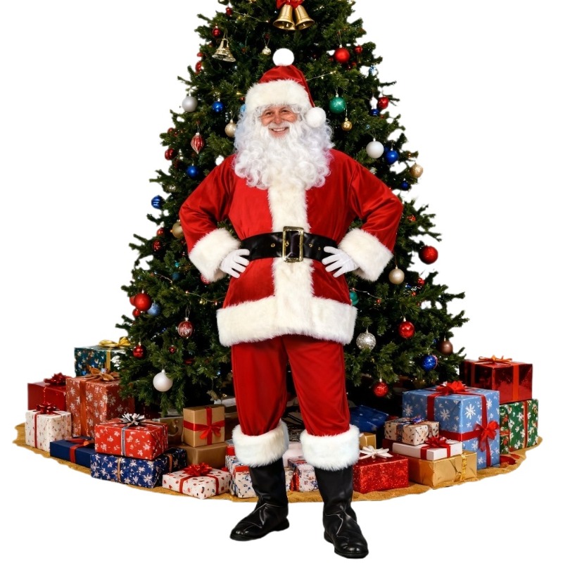 طقم إكسسوارات رجالي لزي بابا ن - مراجعة Men'S Accessories For Christmas وسعره