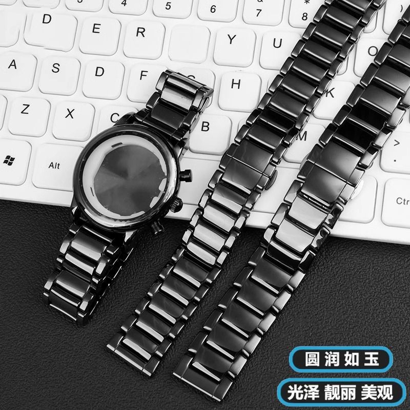 حزام ساعة سيراميك أسود لساعات  - مراجعة Men'S Accessories Armani وسعره