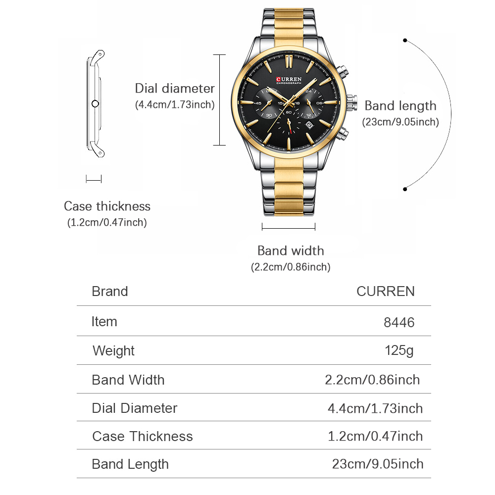 CURREN ساعات كوارتز كرونو رياض - مراجعة Men Accessories Jewelry وسعره