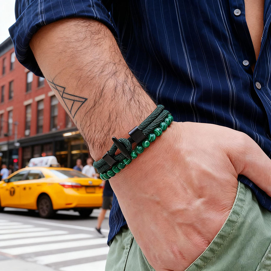 فريد مرساة 2 قطعة رجل سوار مجم - مراجعة Men Accessories Unique وسعره
