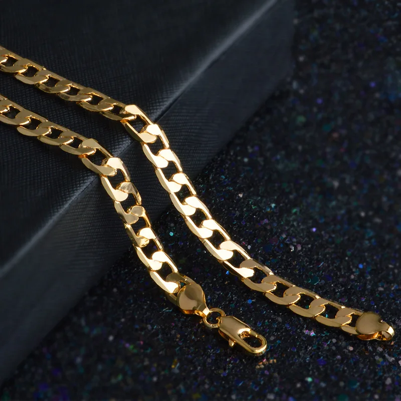 سلسلة ذهبية فاخرة عيار 18 قيرا - مراجعة Men'S Accessories Affordable وسعره