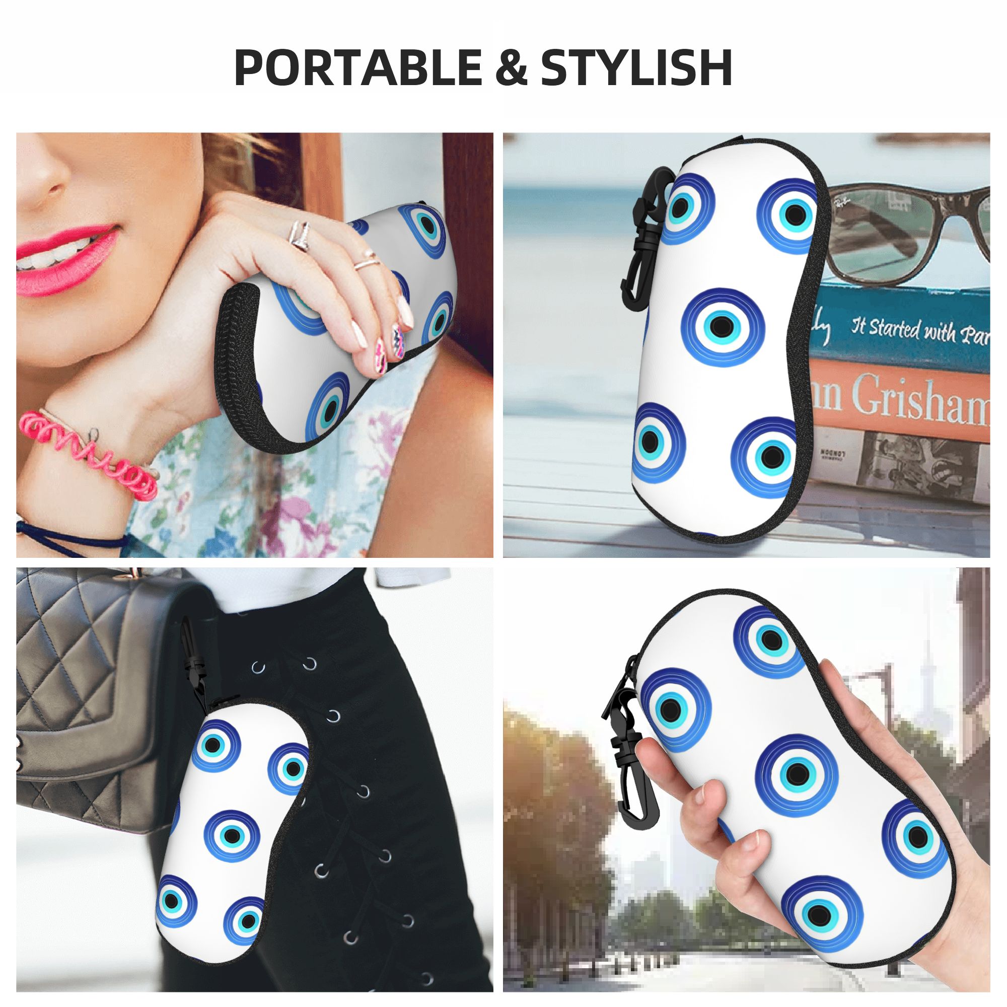 حافظة نظارات بتصميم العين الشر - مراجعة Men Accessories Evil Eye وسعره