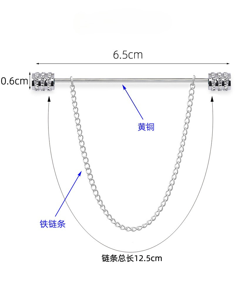 دبوس زينة جديد للرجال للقميص،  - مراجعة Men Accessories Jewelry وسعره