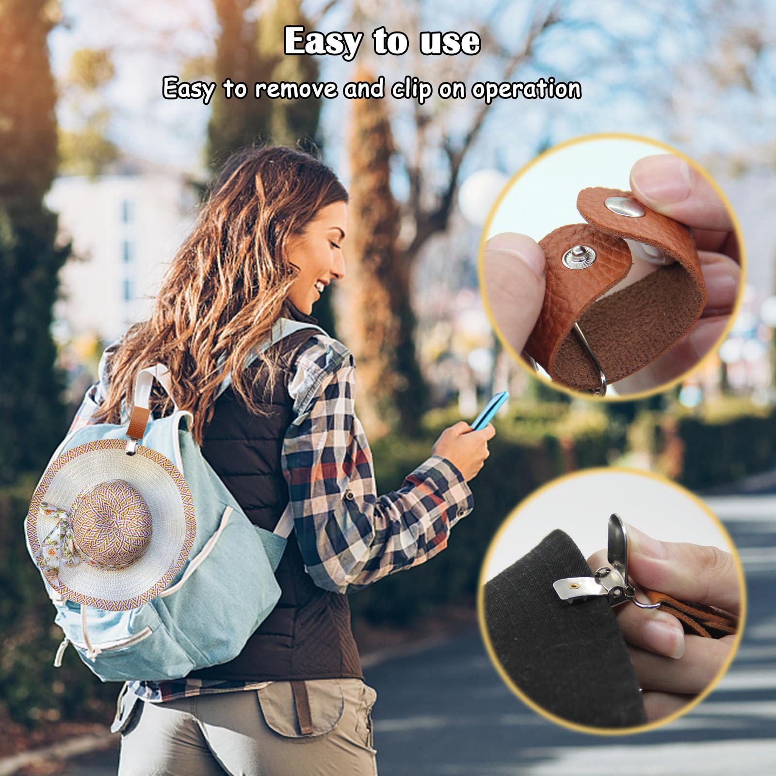 مشبك قبعة من الجلد الصناعي للس - مراجعة Men'S Accessories Holder وسعره